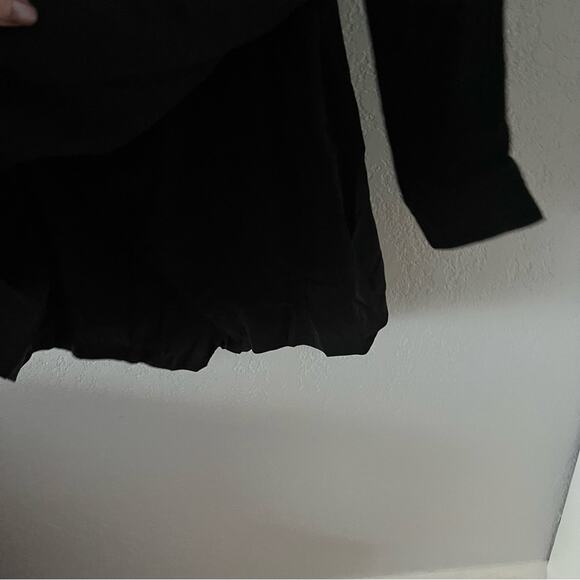 Free People Black Draped Wrap Playsuit Mini Dress - Picture 6 of 8